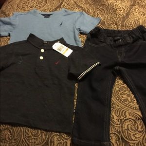 Nautica 3 piece boy outfit new